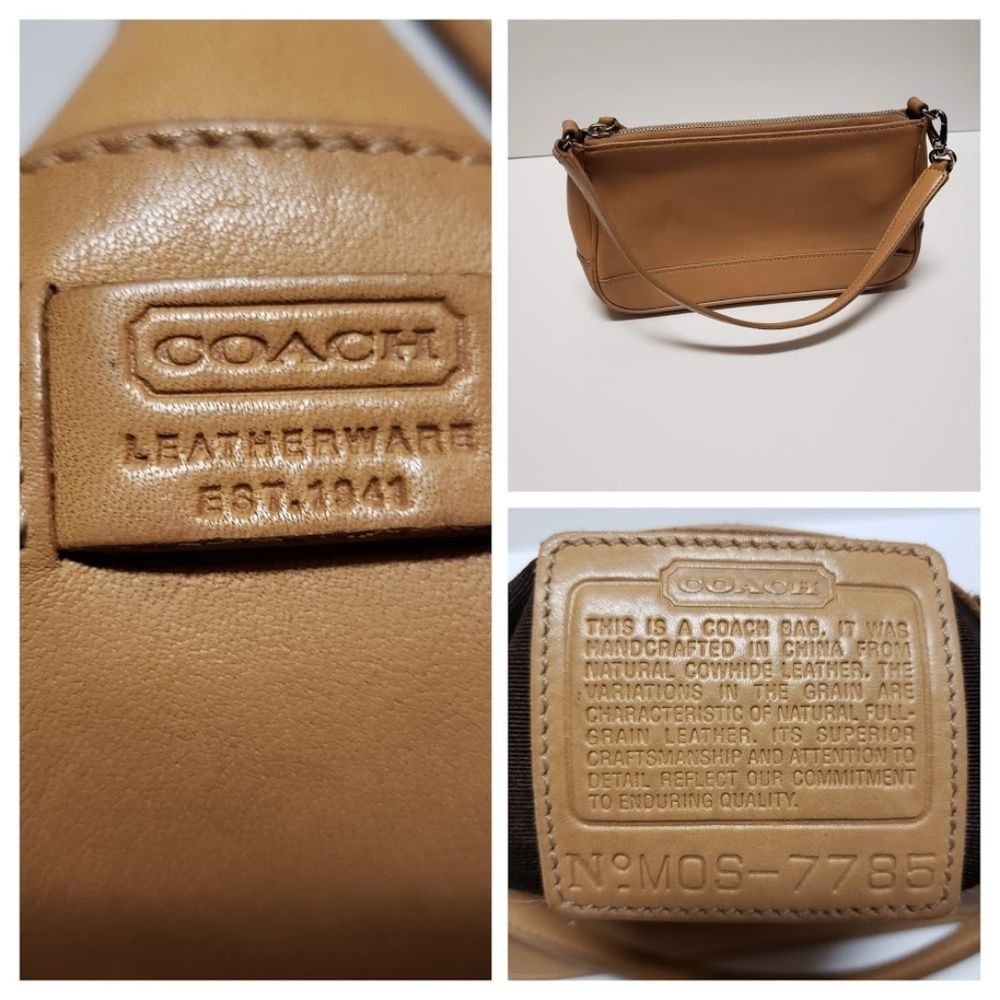 Tan Leather Demi Coach Purse